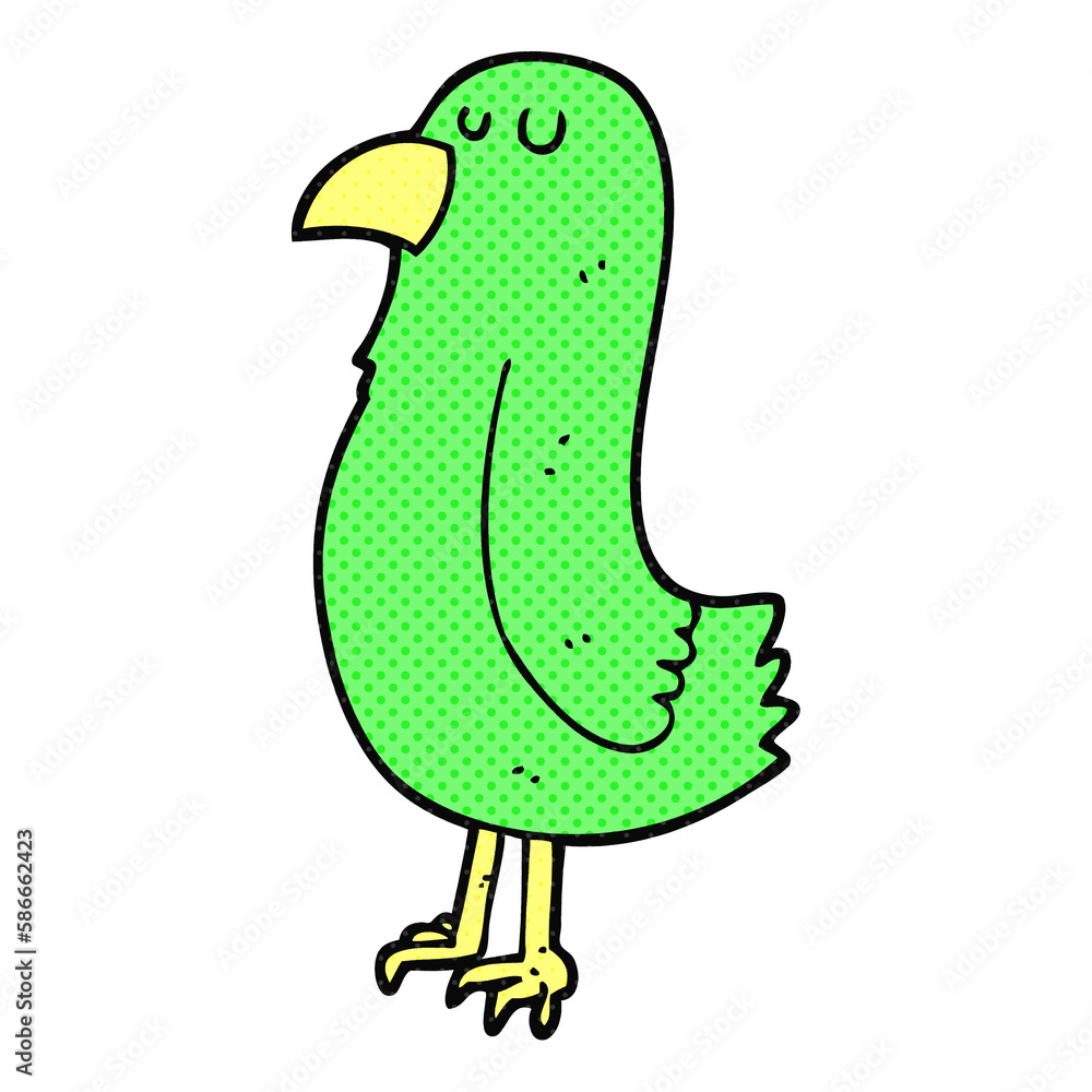 Obraz premium cartoon parrot