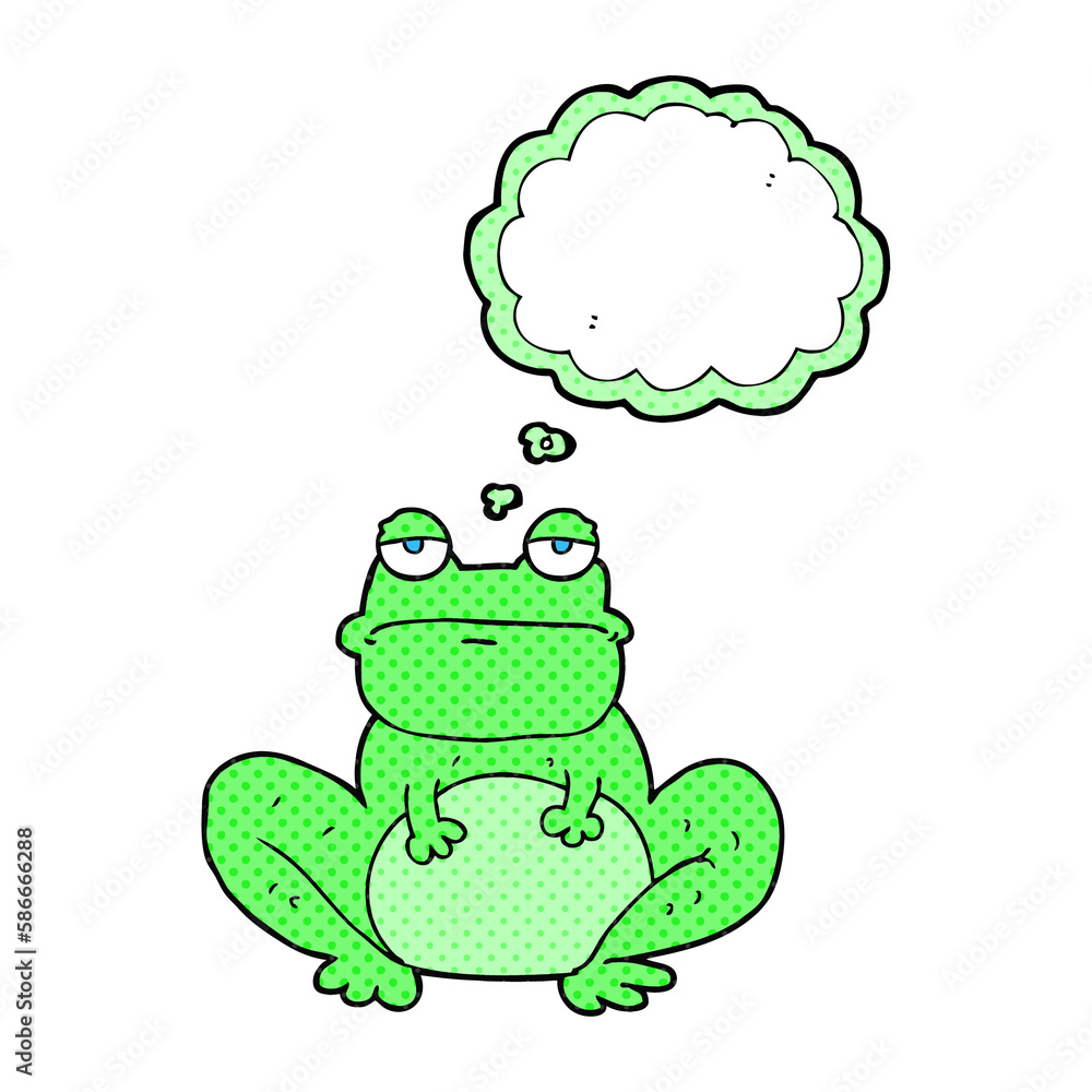 thought bubble cartoon frog thought bubble cartoon frog