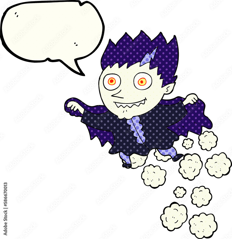 comic book speech bubble cartoon vampire comic book speech bubble cartoon vampire