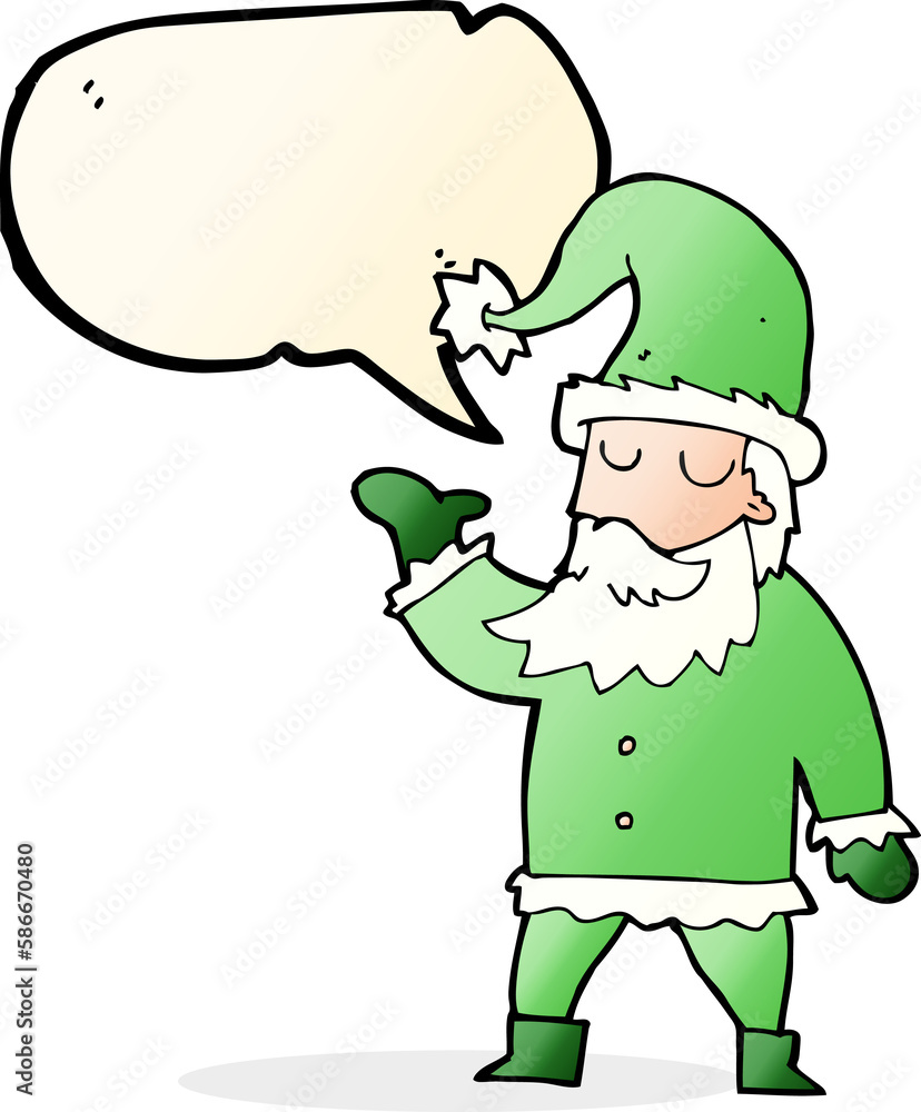 cartoon santa claus with speech bubble cartoon santa claus with speech bubble
