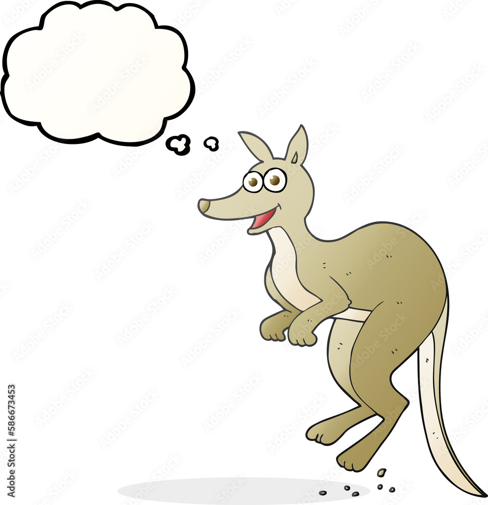 thought bubble cartoon kangaroo thought bubble cartoon kangaroo