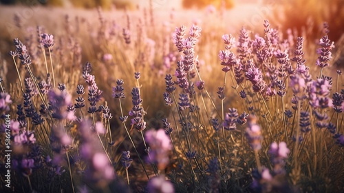 field of lavender in bloom