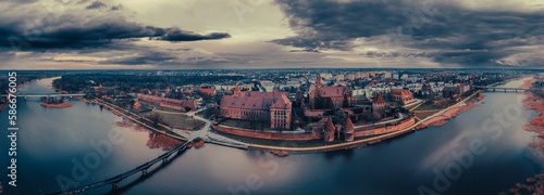 view of the malbork castle  photo