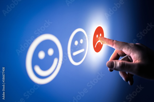 Photos Bad review, negative customer feedback and complaint