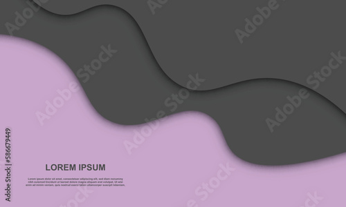 Black wavy paper style on purple background.