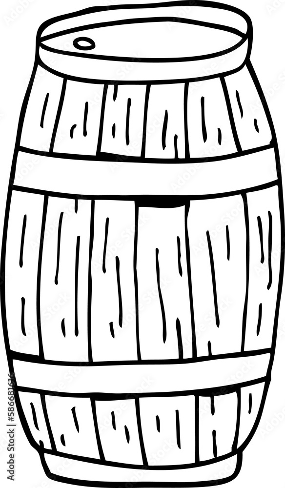 line drawing cartoon beer barrel line drawing cartoon beer barrel