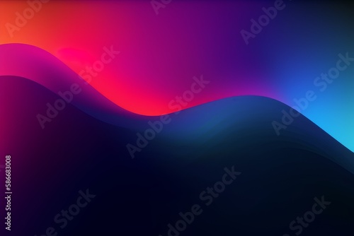 Dark mode gradient background soft solid, orange pink blue.Generative AI