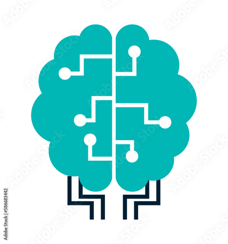 brain symbol sparks creative inspiration success