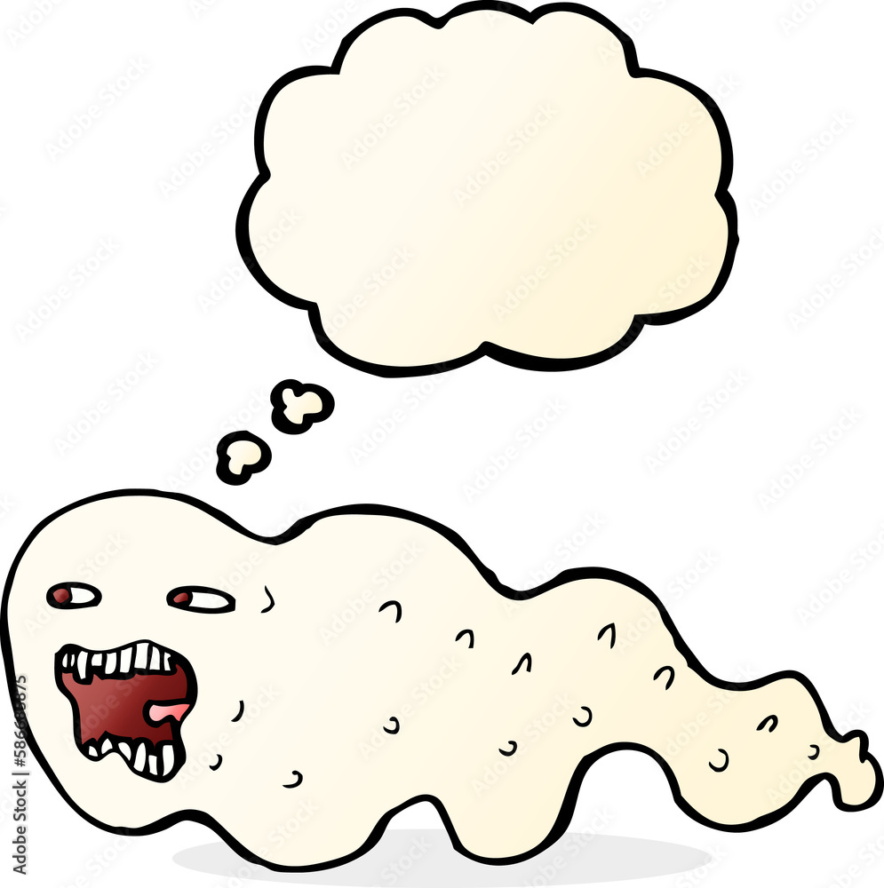 cartoon ghost with thought bubble cartoon ghost with thought bubble