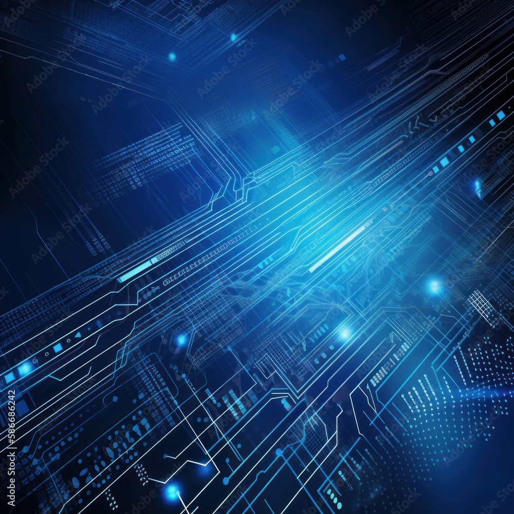 Vector abstract futuristic circuit board.Generative AI
Vector abstract futuristic circuit board.Generative AI