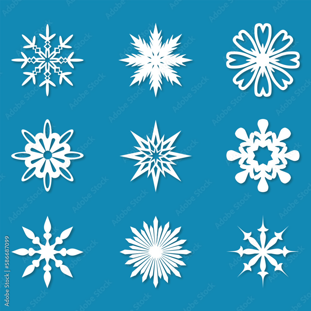 snowflakes Christmas Vector snowflakes Christmas Vector