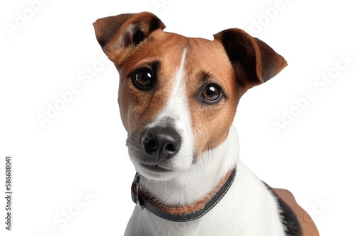 Jack Russell Terrier Dog On Isolated Transparent Background, png. Generative AI © Ян Заболотний