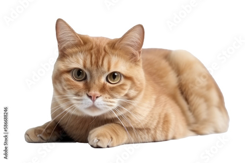 Suphalak Cat On Isolated Transparent Background, png. Generative AI