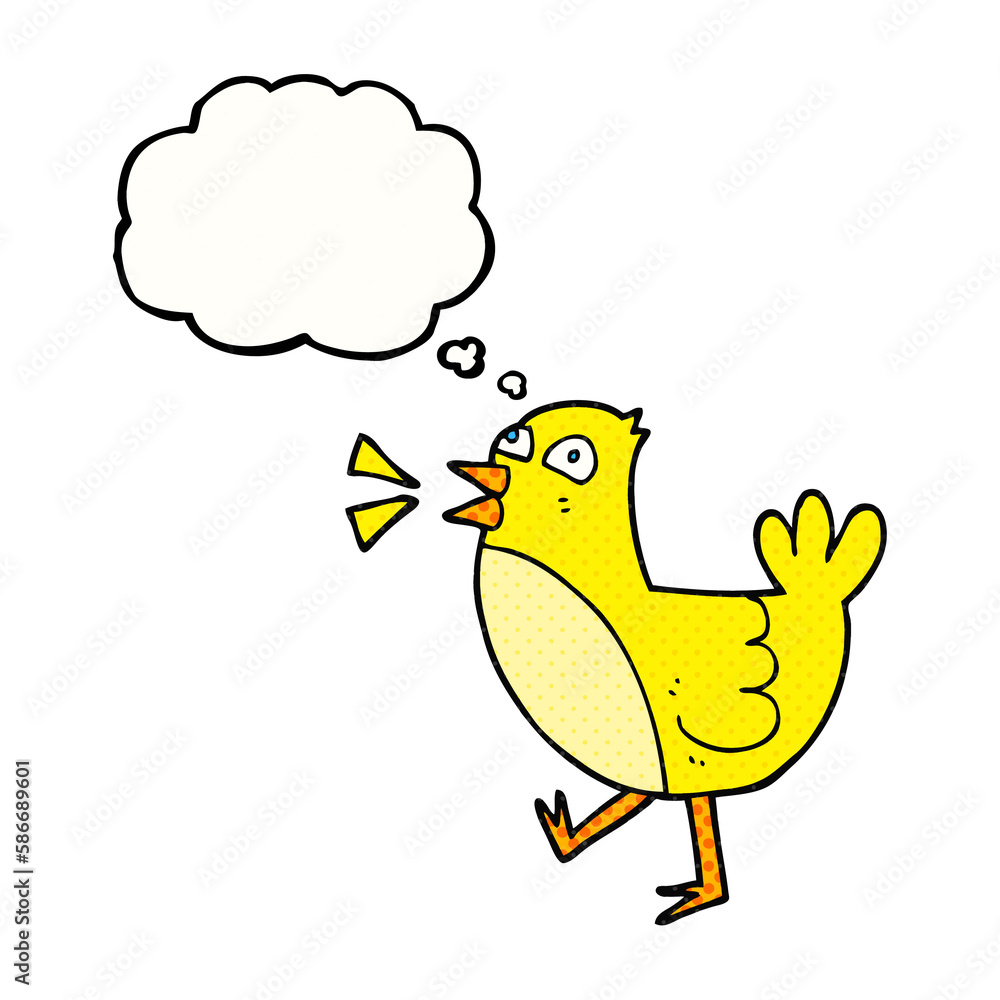 thought bubble cartoon bird thought bubble cartoon bird