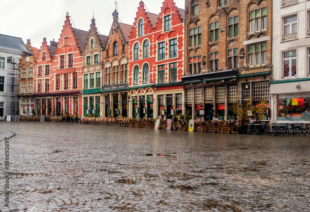 Fototapeta premium Regentag in Brügge