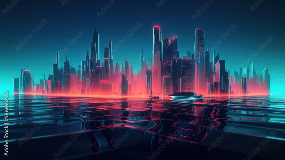 3d render, fantasy universe and space cloud background. Generative Ai 3d render, fantasy universe and space cloud background. Generative Ai