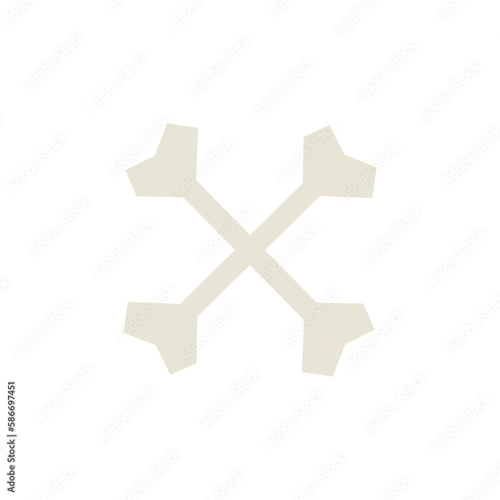 Cross Bone Illustration Cross Bone Illustration