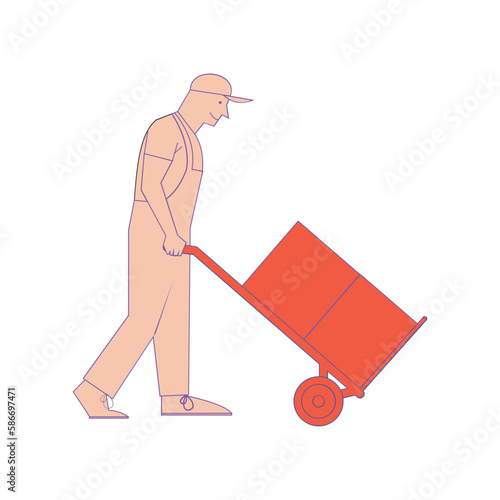 Moving Service Vector Illustration