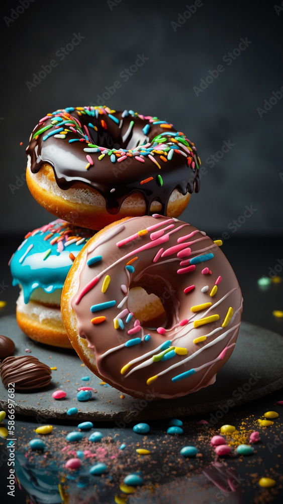 donut, tasty, colors, sweets, magazine photos, restaurant, caffe, web photos 