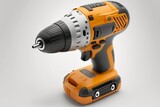 Isolated Power Drill on White Background, Generative AI