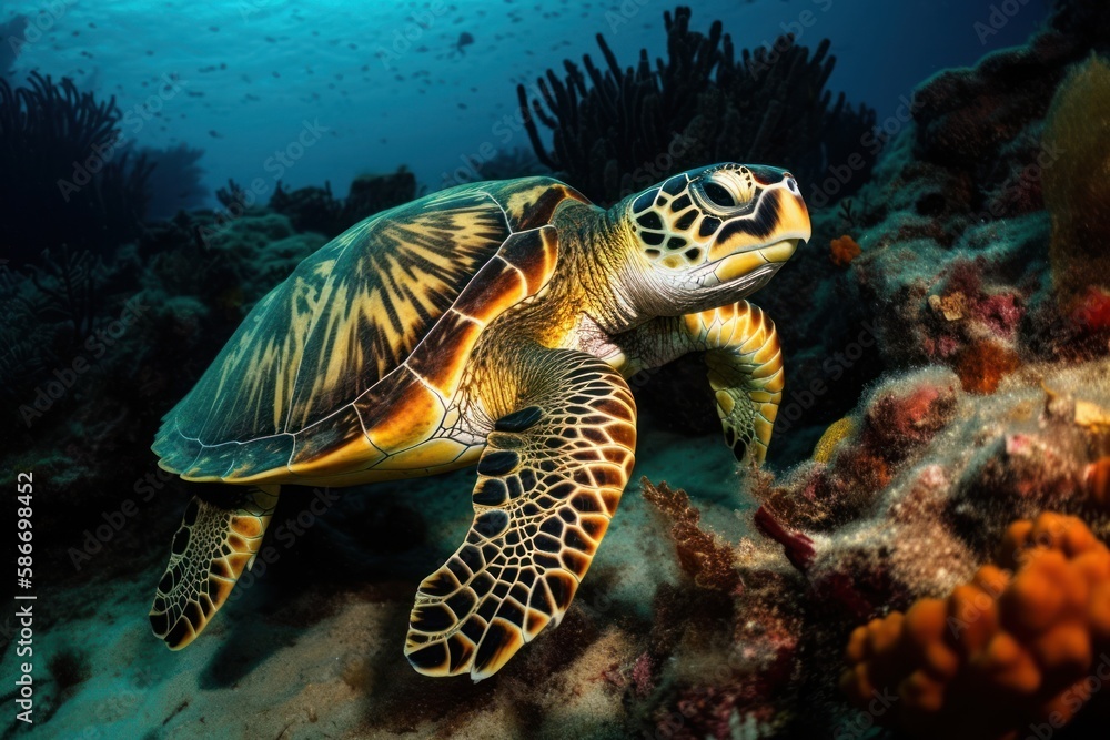 Fototapeta premium green sea turtle