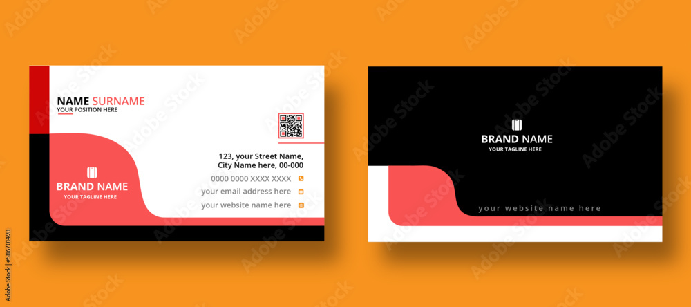 clean and simple business card layout clean and simple business card layout