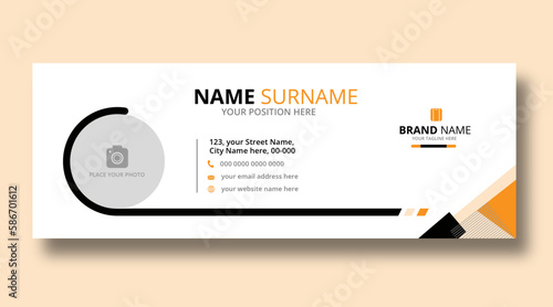 Corporate business email signature