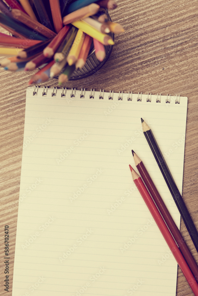 Obraz premium notebook on the table