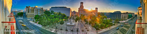 Panorama-Blick auf  den Parque Central in Havanna photo