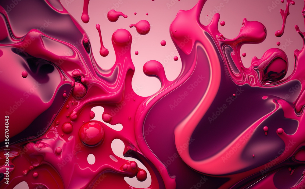 Red and pink liquid background, Generative AI Red and pink liquid background, Generative AI