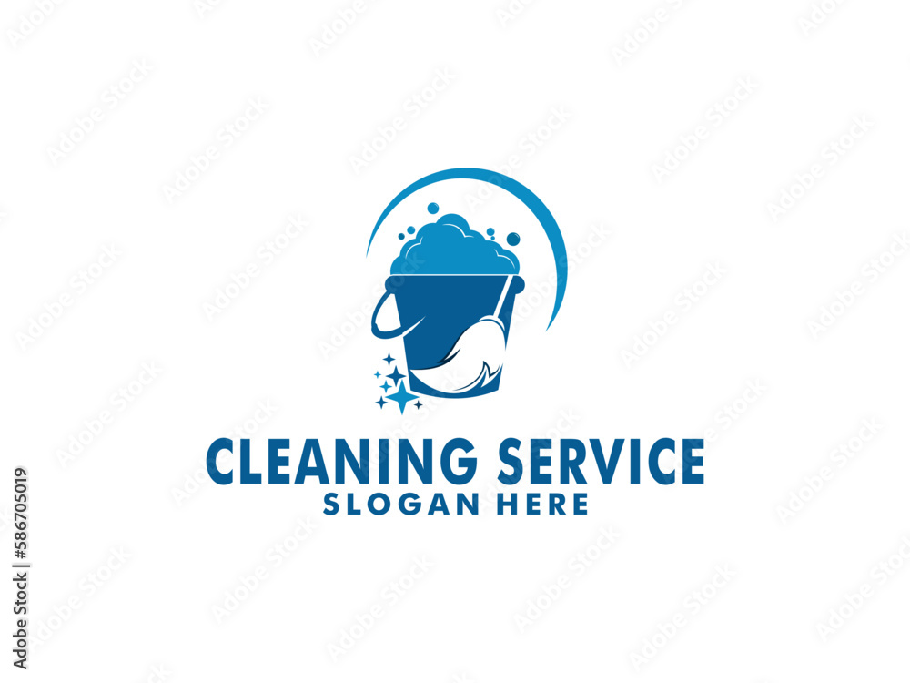 Obraz premium Cleaning Logo Design Inspiration, Cleaning Service logo vector