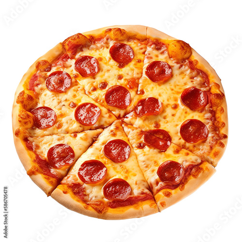 pizza isolated on a transparent background