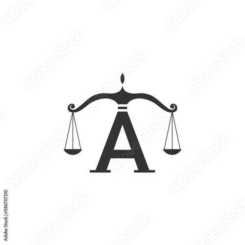 initials monogram AT TA letter attorney and law business logo design concept, vector illustration.