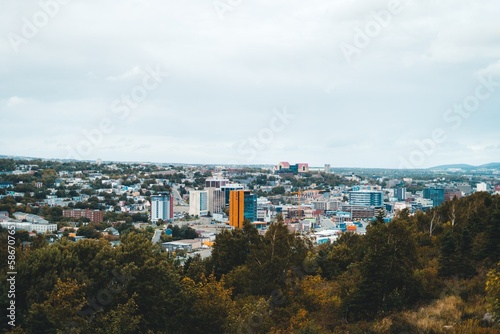 view of the city of St. John's Newfoundland