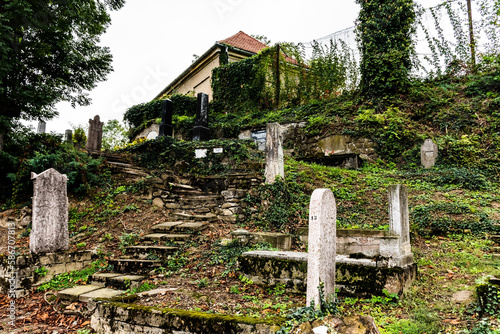 Evangelical Graveyard of the Church on the Hill. Sighisoara, Romania. photo