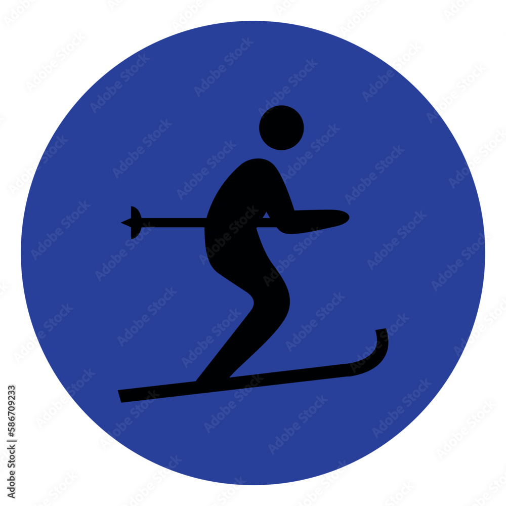 skier icon icon on a white background skier icon icon on a white background
