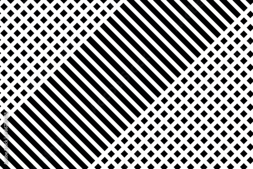 black and white abstraction, hypnotizing stripes, smooth lines on a black background, vector abstraction