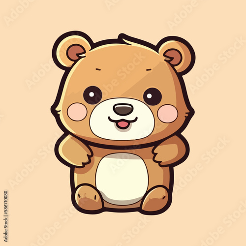 Endearing Baby Bear Image  Cub Illustration  Wildlife Art