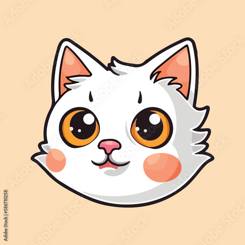 Delightful Cat Image, Feline Artwork, Kitten Illustration