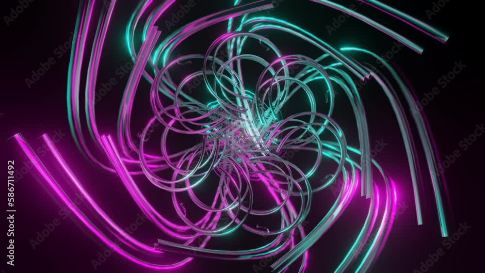 Colorful metallic disco-inspired visualizer loop. Colorful metallic disco-inspired visualizer loop.