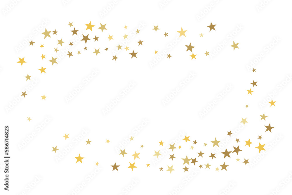 Star confetti. Gold casual confetti background. Bright design pattern. Star confetti. Gold casual confetti background. Bright design pattern.