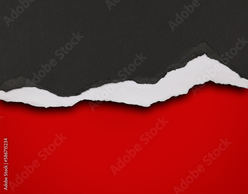 Wallpaper Mural Ripped paper on red Torontodigital.ca