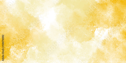 Yellow watercolor background for your design, watercolor background concept, vector.
