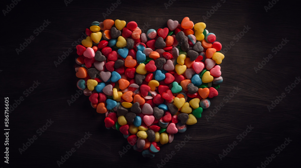 heart shaped candy heart shaped candy