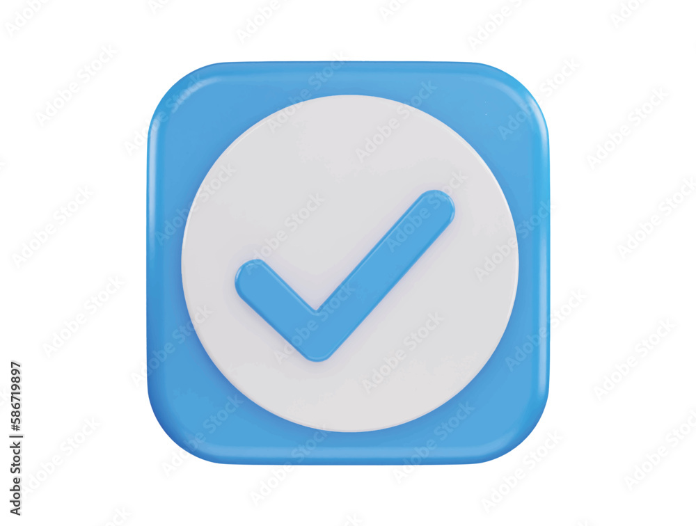 verified icon 3d rendering vector illustration verified icon 3d rendering vector illustration