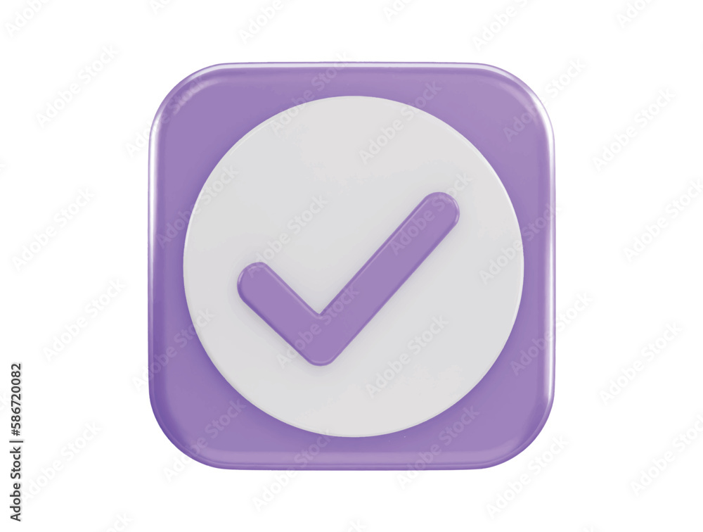 verified icon 3d rendering vector illustration verified icon 3d rendering vector illustration