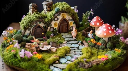 easter house miniature