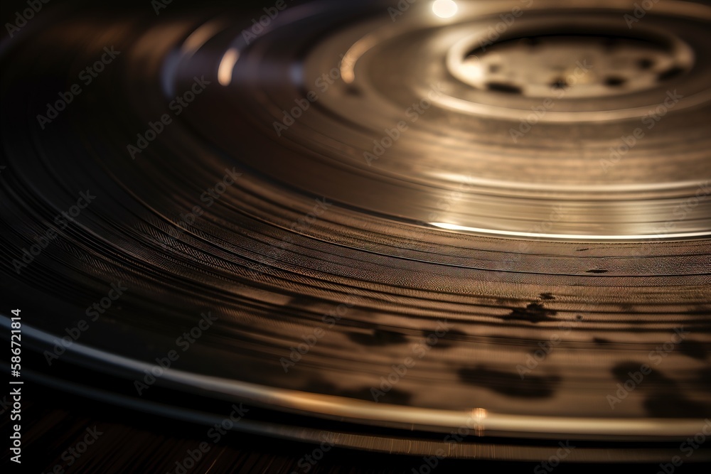 a close up of a metal disc with holes in the middle of it and a light ...