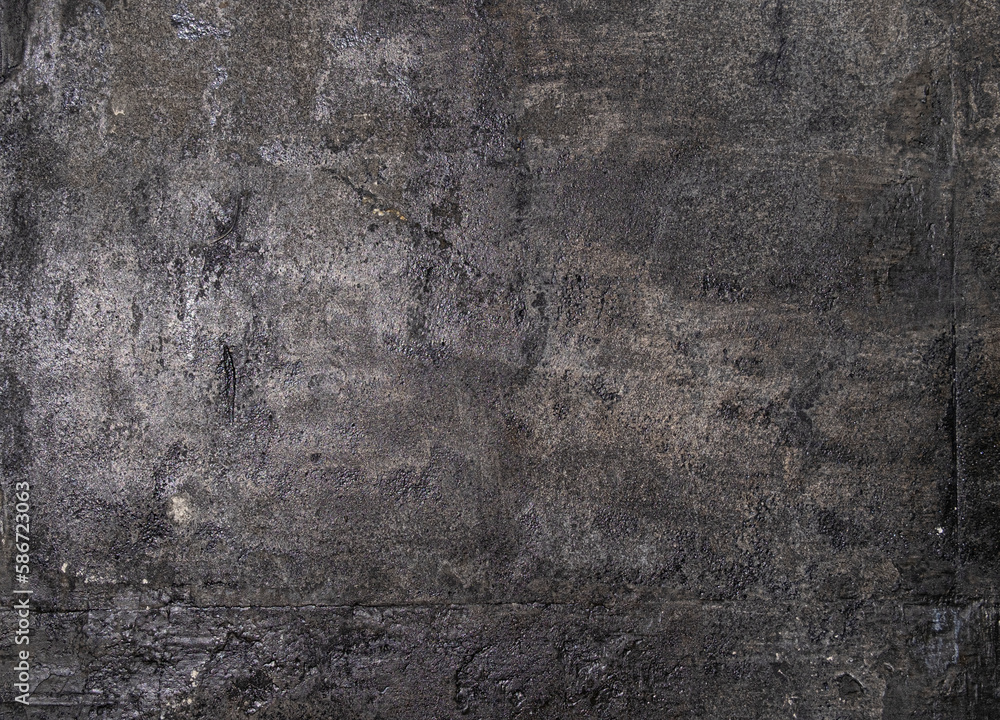 Black and gray concrete wall grunge background texture