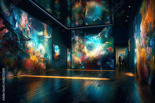Immersive, interactive digital art installations blur the boundaries between technology and creative expression in this modern museum